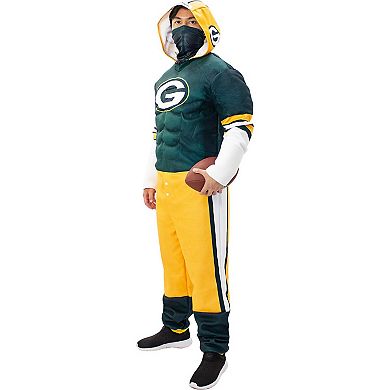 Men's Green Green Bay Packers Game Day Costume