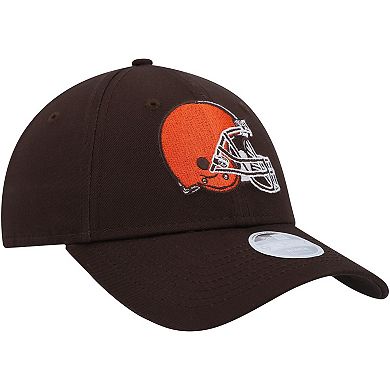 Women's New Era Brown Cleveland Browns Simple 9FORTY Adjustable Hat