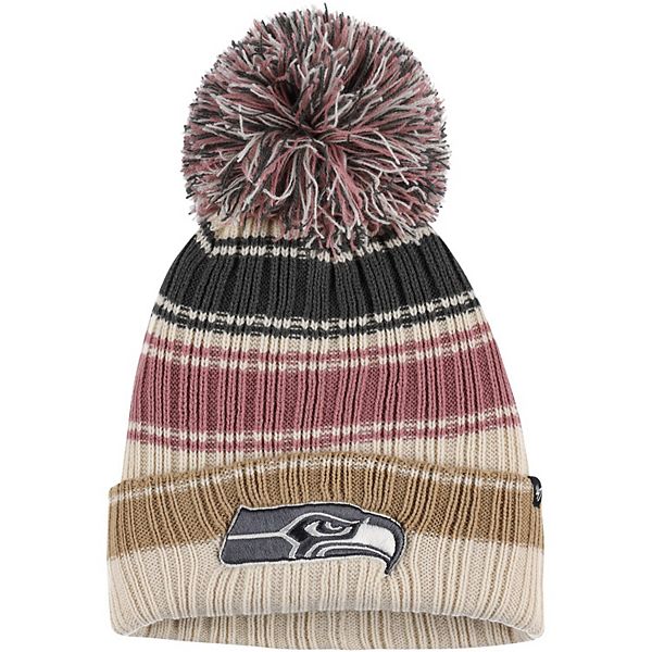 Seattle Seahawks Women's Throwback Snowy Cuff Pom Beanie – Simply