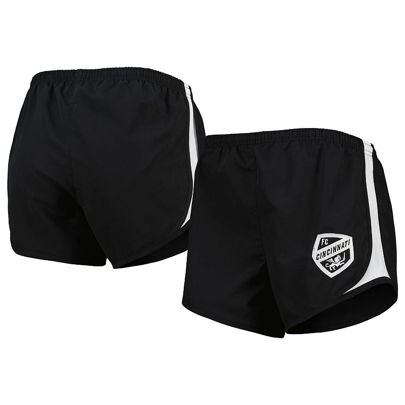 Womens Black FC Cincinnati Basic Sport Mesh Shorts, Size: Small