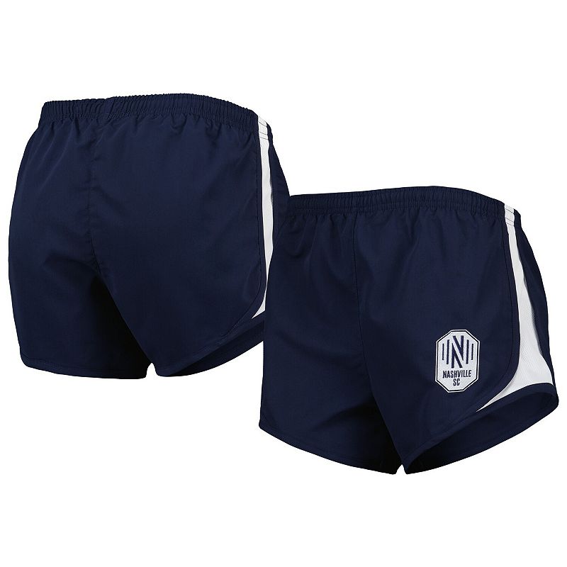 Womens Navy Nashville SC Basic Sport Mesh Shorts, Size: Small, Blue