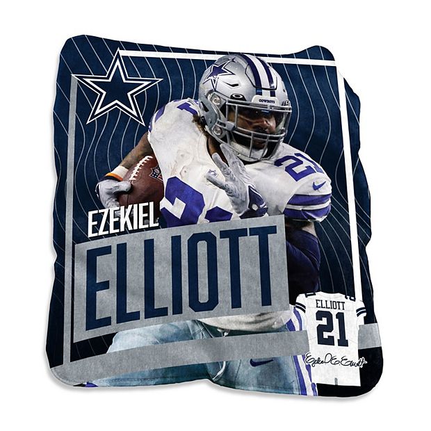 Ezekiel Elliott Dallas Cowboys Game Day Player Raschel Throw Blanket