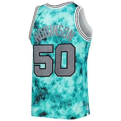 Men's Mitchell & Ness David Robinson Teal San Antonio Spurs 1998/99 Galaxy Swingman Jersey