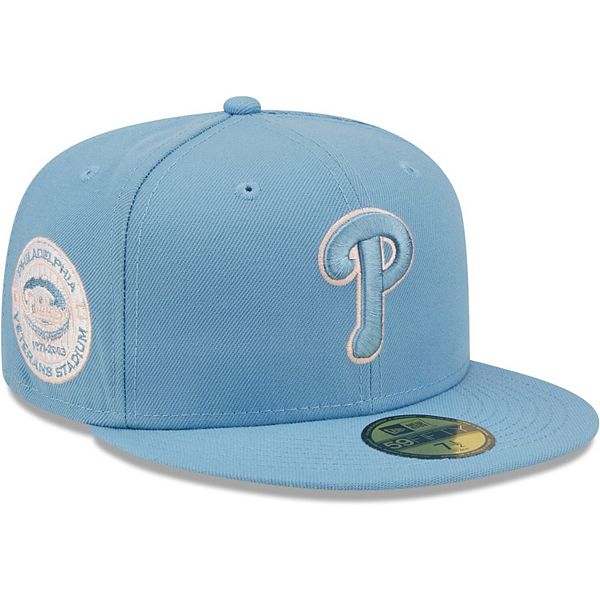 Men's New Era Light blue/navy Philadelphia Phillies Green Undervisor 59FIFTY Fitted Hat