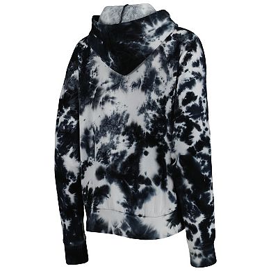 Women's New Era Black New Orleans Saints Cloud Dye Fleece Pullover Hoodie