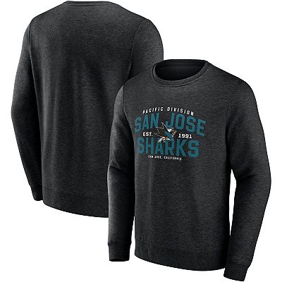 Men s Fanatics Branded Black San Jose Sharks Classic Move Pullover Sweatshirt