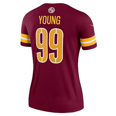Women's Nike Chase Young Burgundy Washington Commanders Legend Jersey