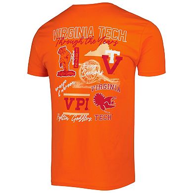 Men's Orange Virginia Tech Hokies Vintage Through the Years 2-Hit T-Shirt