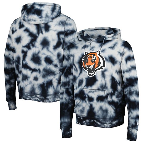 Cincinnati Bengals Womens Tie Dye Hoodie - Black