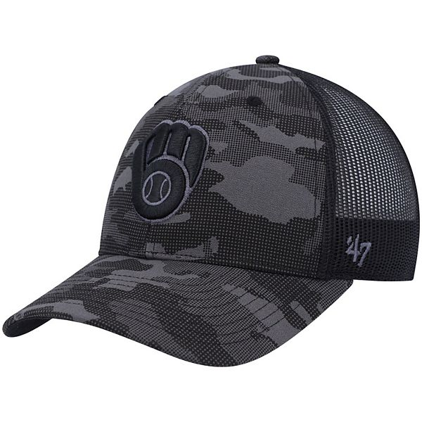 Men's Milwaukee Brewers '47 Charcoal Slate Trucker Snapback Hat