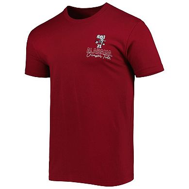 Men's Crimson Alabama Crimson Tide Vintage Through the Years 2-Hit T-Shirt