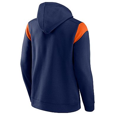 Men's Fanatics Branded Navy Denver Broncos Call The Shot Pullover Hoodie