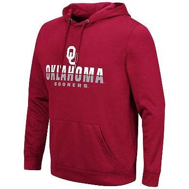 Men's Colosseum Crimson Oklahoma Sooners Lantern Pullover Hoodie