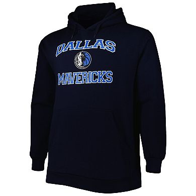 Men's Navy Dallas Mavericks Big & Tall Heart & Soul Pullover Hoodie
