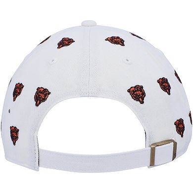 Women's '47 White Chicago Bears Confetti Clean Up Logo Adjustable Hat