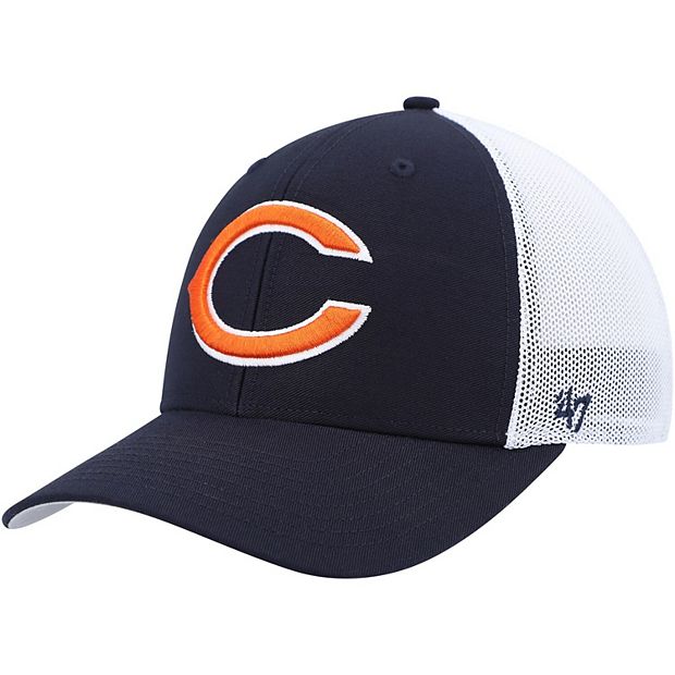 Men's '47 Navy/White Chicago Bears Trophy Trucker Flex Hat