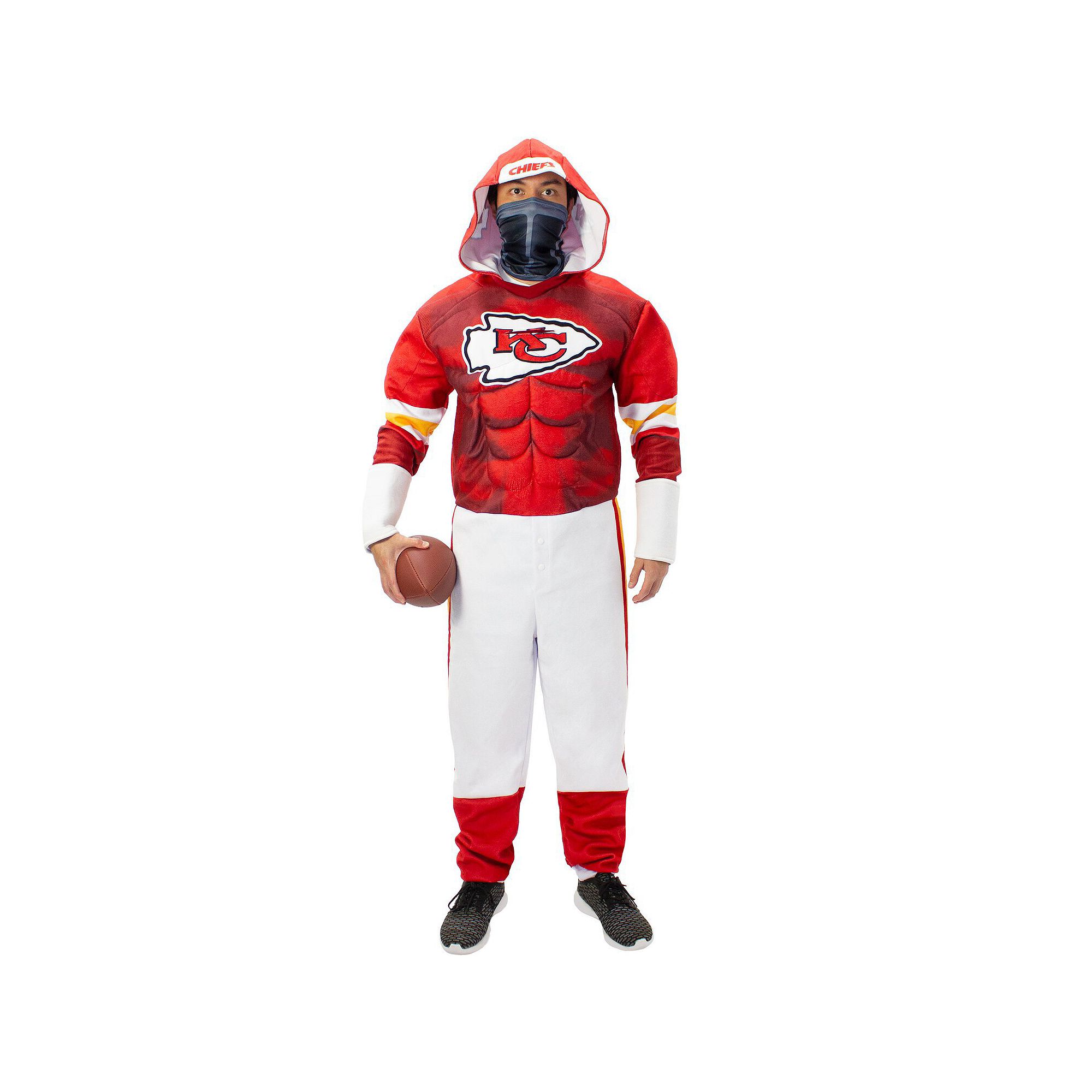 Mens Red Kansas City Chiefs Game Day Costume, Size: Large