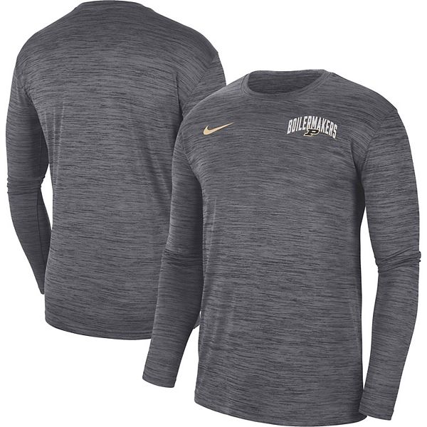 Men's Nike Charcoal Purdue Boilermakers 2022 Sideline Game Day Velocity ...