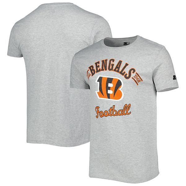 Men's Starter Heathered Gray Cincinnati Bengals Prime Time T-Shirt