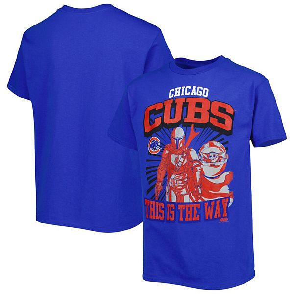 Youth Royal Chicago Cubs Star Wars This is the Way TShirt