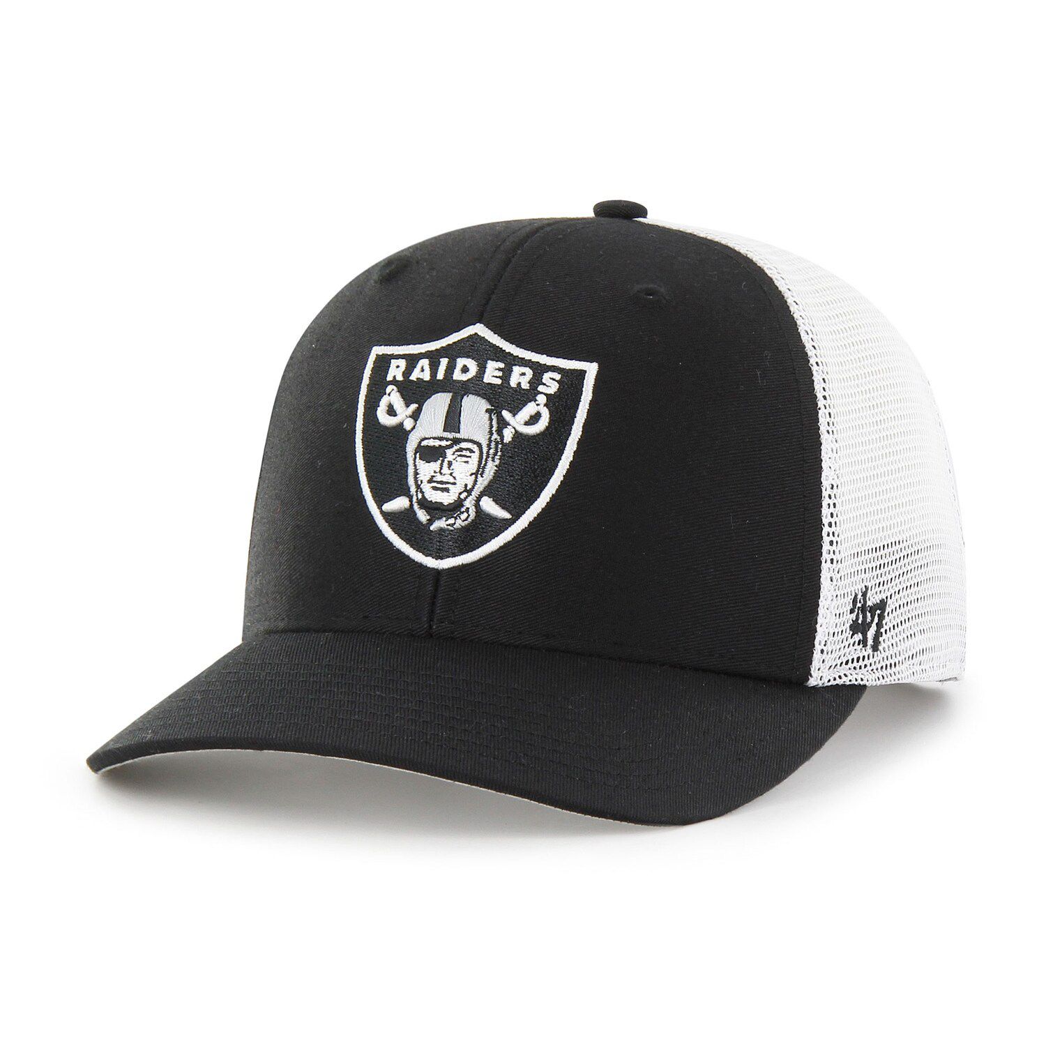 Las Vegas Raiders New Era Team Classic Throwback 39THIRTY Flex Hat - Black