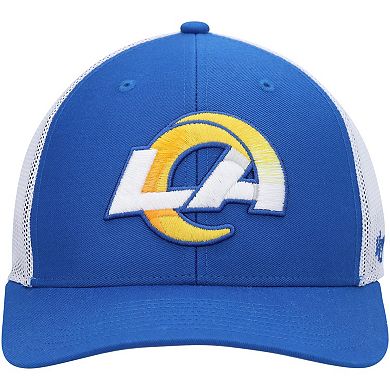 Men's '47 Royal/White Los Angeles Rams Trophy Trucker Flex Hat