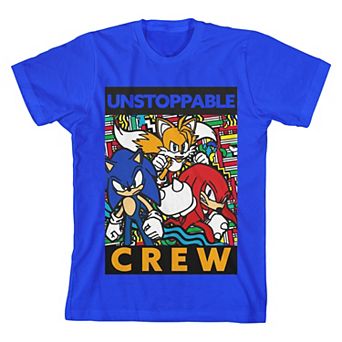 Boys 8-20 Sonic The Hedgehog Unstoppable Crew Graphic Tee