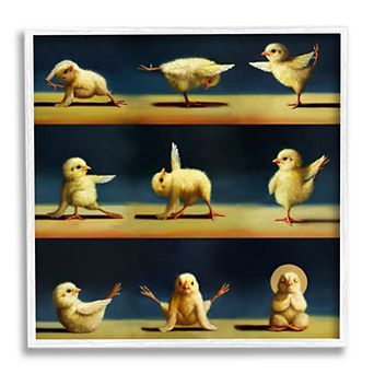 Stupell Home Decor Yoga Chicks Stretching Exercise Framed Wall Art