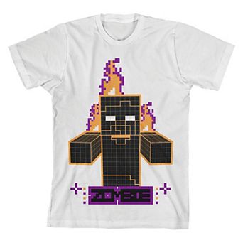 Boys 8-20 Minecraft Orange Zombie Graphic Tee