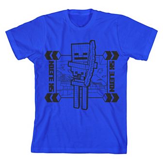 Boys 8-20 Minecraft Skeleton Graphic Tee