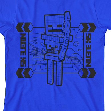 Boys 8-20 Minecraft Skeleton Graphic Tee