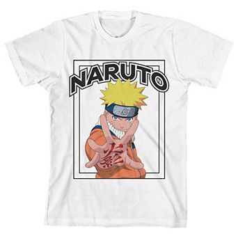 Boys 8-20 Naruto Kanji Palm White Graphic Tee