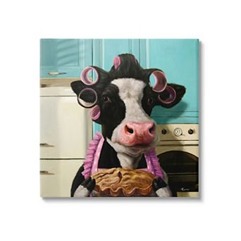 Stupell Home Decor Kitchen Baking Cow Wall Art