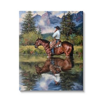 Stupell Home Decor Equestrian Canvas Wall Art