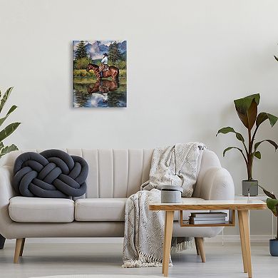 Stupell Home Decor Equestrian Canvas Wall Art