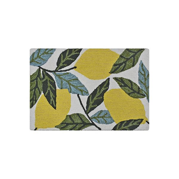 Sonoma Goods For Life® Ivory Lemons Hooked Rug