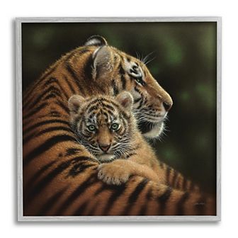 Stupell Home Decor Sweet Mom Holding Baby Cub Box Frame Wall Art