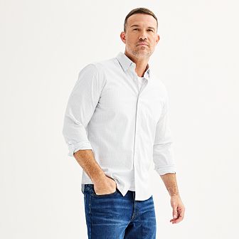 Men's Sonoma Goods For Life® Long Sleeve Performance Button-Down Shirt