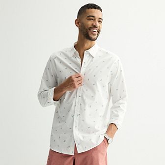 Men's Sonoma Goods For Life® Long Sleeve Performance Button-Down Shirt