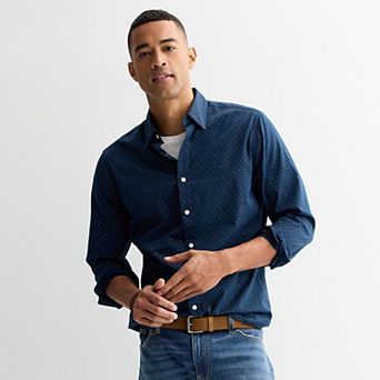 Men's Sonoma Goods For Life® Long Sleeve Performance Button-Down Shirt