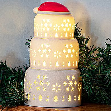 Omega Bright Designs 3-Tier Stacking LED Christmas Candle Holder Table Decor