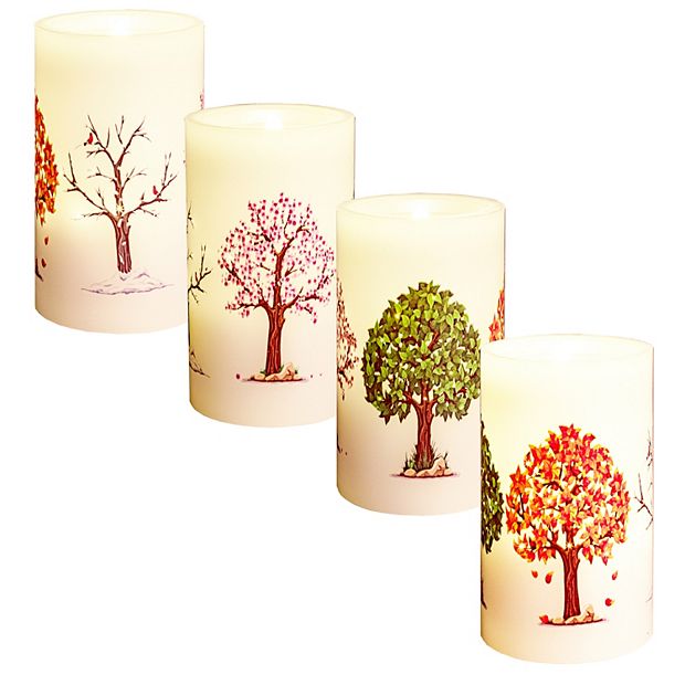 Omega Bright Designs Seasonal LED Candle 4-piece Set