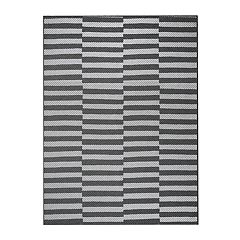 Sohome Smooth Step Houndstooth Machine Washable Low Profile Stain Resistant Non-Slip Versatile Utility Kitchen Mat, Gold/Grey, 24x35