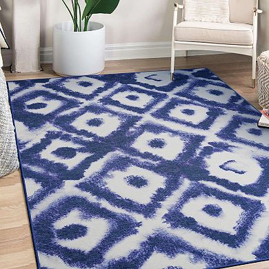 My Magic Carpet Shibori Machine Washable Rug