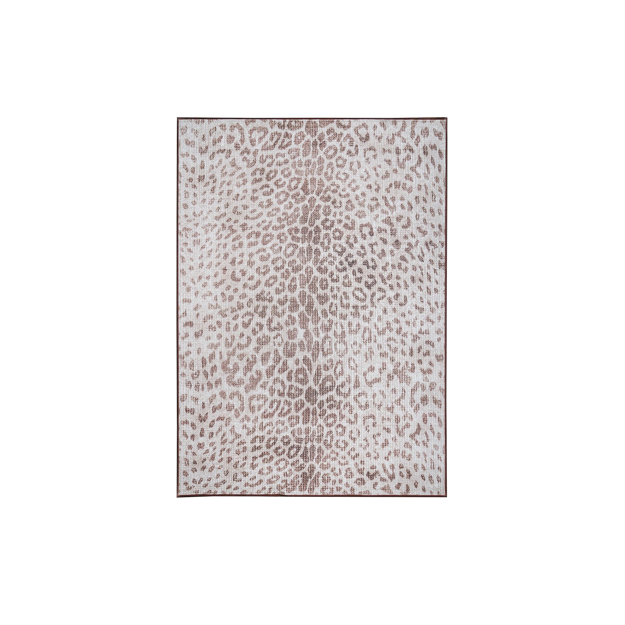 My Magic Carpet Miya Machine Washable Rug, Brown