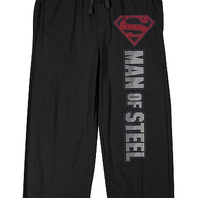 Men's Superman Man Of Steel Pajama Pants