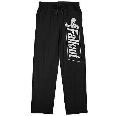 Men's Fallout Logo Print Pajama Pants