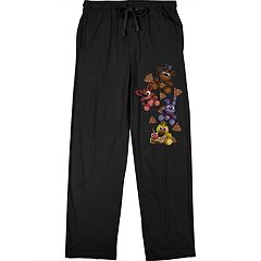 Womens Black & Silver Spider Halloween Sleep Pants Pajama Bottoms