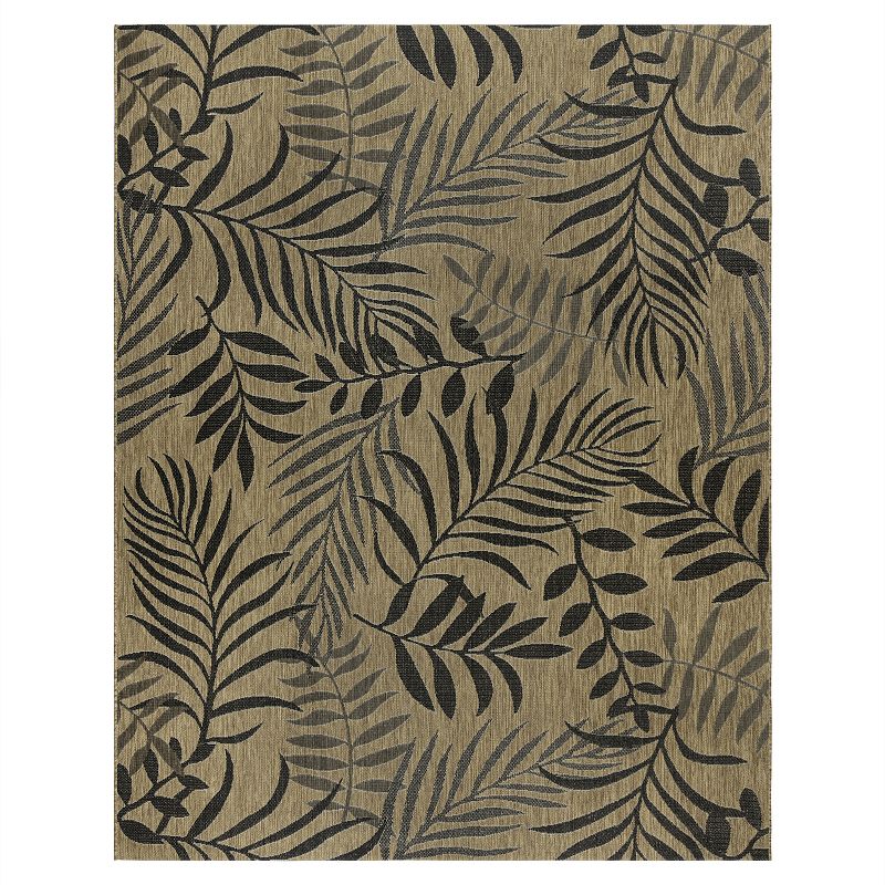 Gertmenian Paseo Akimbo Indoor Outdoor Rug, Brown, 8X10 Ft