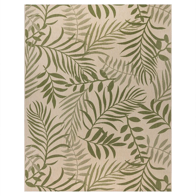Gertmenian Paseo Akimbo Indoor Outdoor Rug, Green, 9X13 Ft